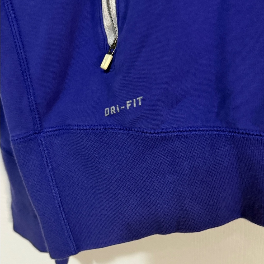 🏷️ Nike Dri-FIT Blue Pullover Hoodie Men’s Large - Picture 2 of 15